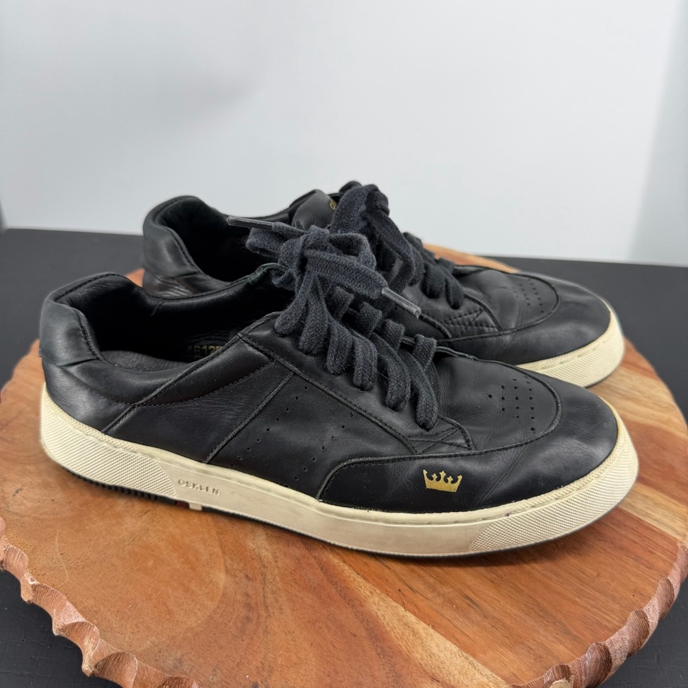 Osklen Soho sneakers - size Women’s 7 / EU 38 black leather‎